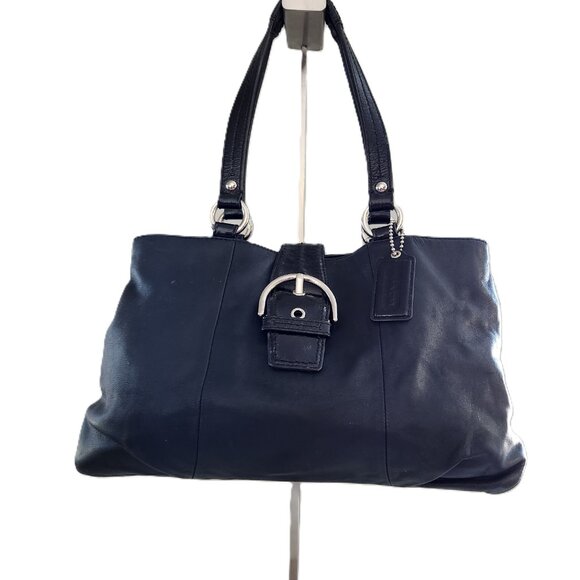 Coach Handbags - Euc Coach Soho East West Black Leather Shoulder Bag